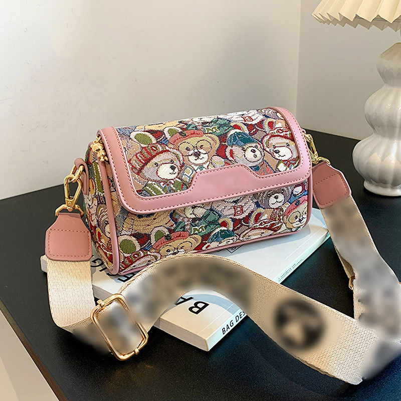 Borsa da mano crossbody rivestita in poliestere per donne