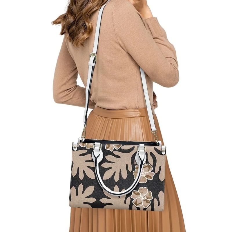 Borse d'affari in pelle in PU hawaiana con colore personalizzato e borsa crossbody vintage